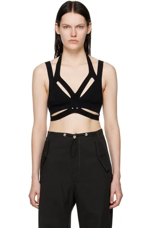 DION LEE Débardeur Interlink noir