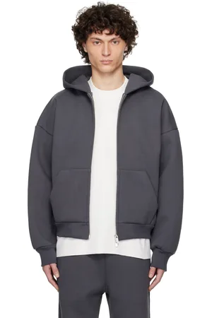 Seventh Pull à capuche V2 gris à glissière