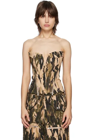 DION LEE Corset V-Wire kaki