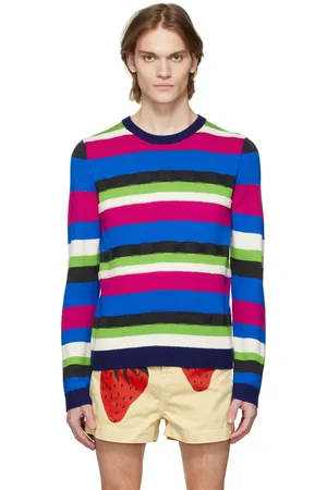 J.W.Anderson Pull en laine à rayures multicolores
