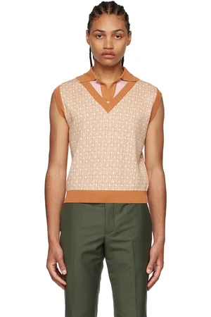 Lukhanyo Mdingi Polo orange en coton exclusif à SSENSE