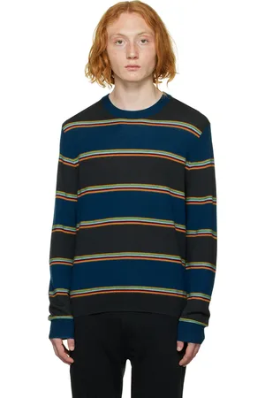 Paul Smith Pull bleu marine à rayures