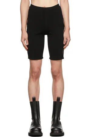 DION LEE Short noir et bleu marine à découpes