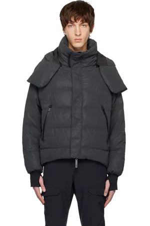 Templa Blouson réfléchissant noir rembourré en duvet