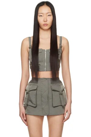 DION LEE Camisole Aviator kaki