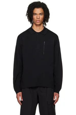 Descente Polo noir - Fusion Knit