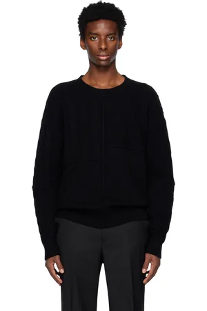 Wynn Hamlyn Pull noir à patchwork