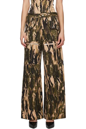 DION LEE Pantalon décontracté beige à poches