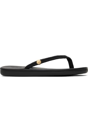 Ancient Greek Sandals Tongs Saionara noires en corde