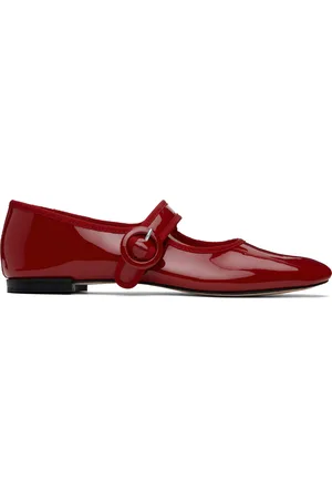 Repetto Ballerines de style Charles IX Georgia rouges à bout carré