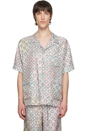 Givenchy Chemise de pyjama à manches courtes multicolore à monogrammes 72
