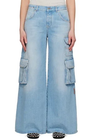 OFF-WHITE Jean ample bleu en denim