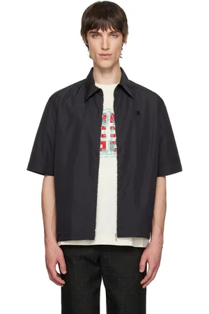 Givenchy Chemise noire à glissière et à logo 4G