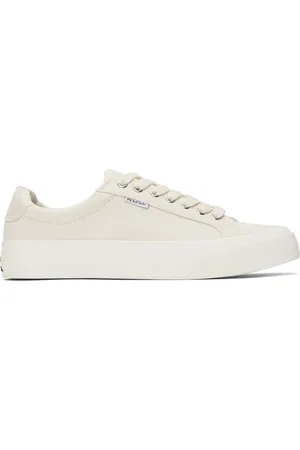 Paul Smith Baskets Amos blanches en canevas