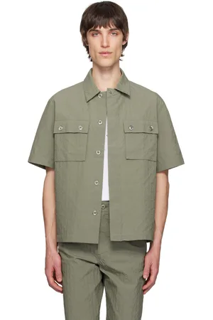 Givenchy Chemise kaki à monogrammes 72 texturés