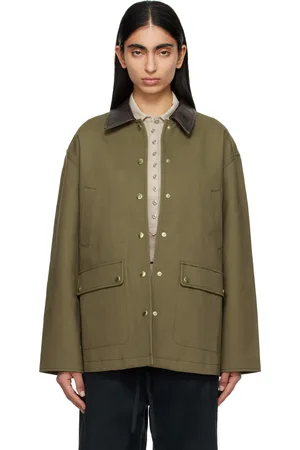 RAG&BONE Blouson Cassidy kaki en coton