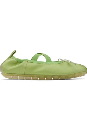 Simone Rocha Ballerines vertes à semelle crantée