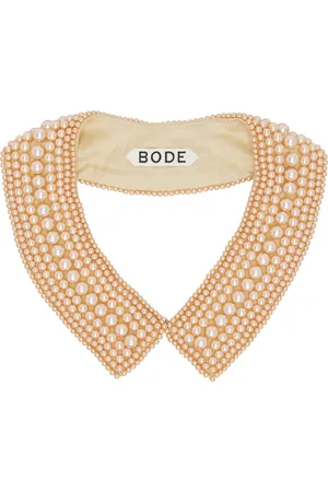 BODE Ras-du-cou de style col beige à perles