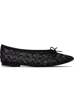 Repetto Ballerines Lilouh noires à semelle en caoutchouc