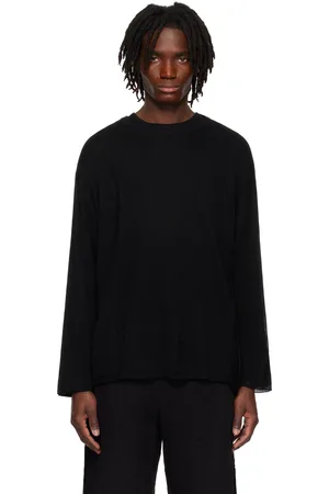 Professor.E Pull étagé noir en tricot