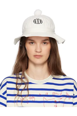 BODE Chapeau bob Grandfather blanc à panneaux