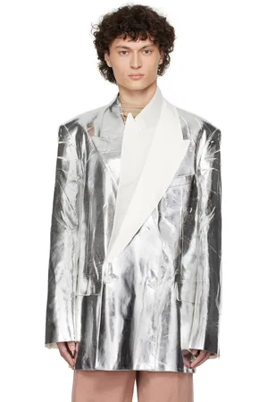 DRIES VAN NOTEN Veston blanc à double boutonnage