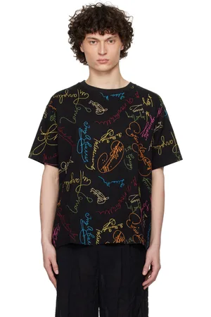 BODE T-shirt droit noir à motif d