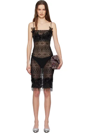 Mirror Palais Robe midi Leo noire