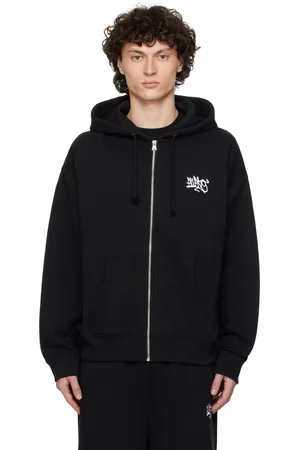 AWAKE NY Pull à capuche noir à glissière et à logo All City