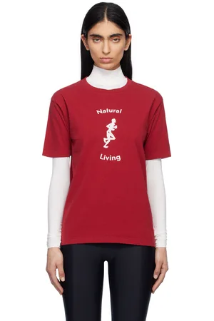District Vision T-shirt California rouge en coton