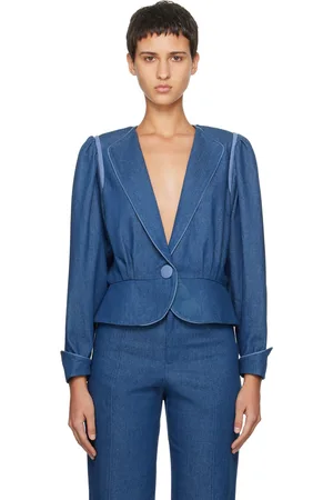 Caro Editions Blouson Emma bleu en denim