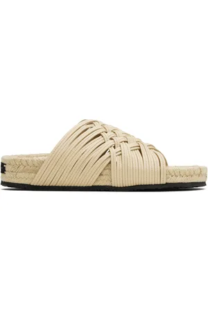 Stella McCartney Sandales Gaia beiges à brides en Alter Mat