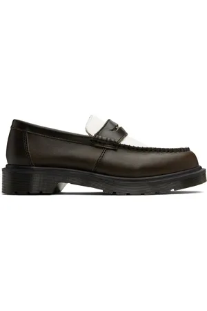 Dr. Martens Flâneurs Penton brun et blanc en cuir