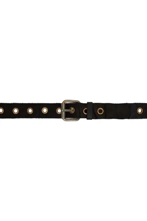 GUIDI Ceinture noire à boucle à ardillon