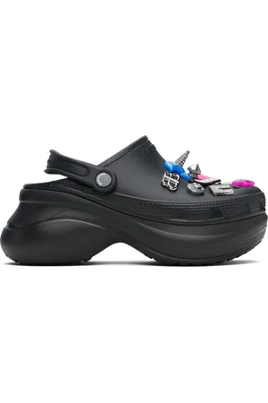 Balenciaga Mules noires à breloques Jibbitz™ édition Crocs