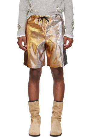 DRIES VAN NOTEN Short doré en lamé