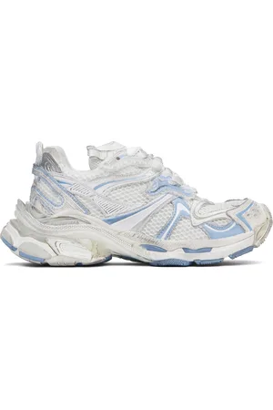 Balenciaga Baskets Runner 2.0 blanc et bleu