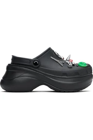 Balenciaga Mules noires à breloques Jibbitz™ édition Crocs