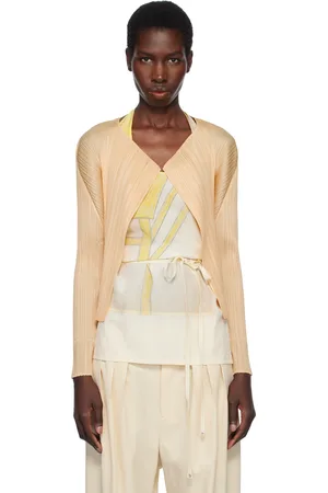 PLEATS PLEASE ISSEY MIYAKE Cardigan Monthly Colors March jaune