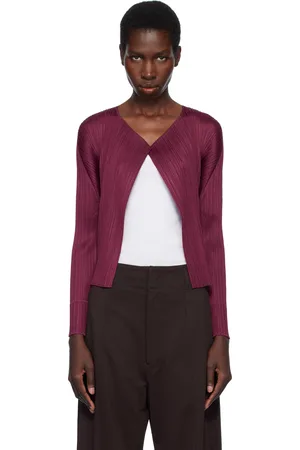 PLEATS PLEASE ISSEY MIYAKE Cardigan Monthly Colors March mauve