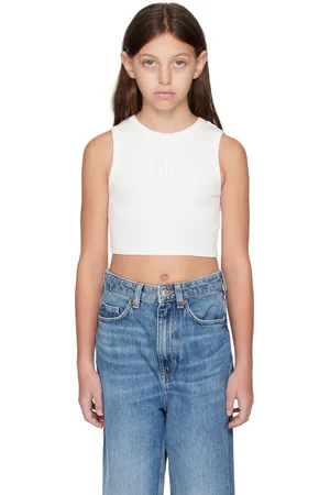 Chloé Enfant | Débardeur blanc cassé en coton