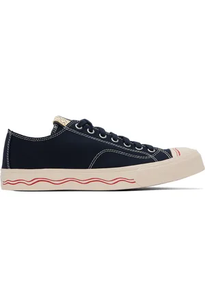 VISVIM Baskets basses Seeger bleu marine