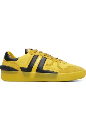 Lanvin Baskets Clay jaunes en filet