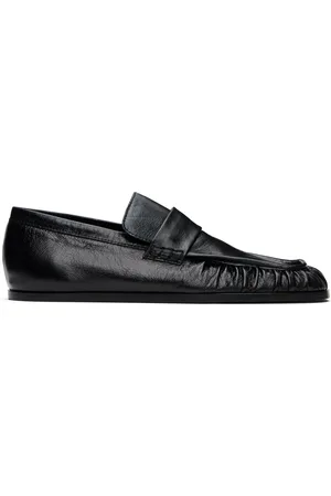 Jil Sander Flâneurs noirs en cuir