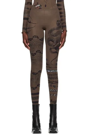Jean Paul Gaultier Legging brun édition KNWLS
