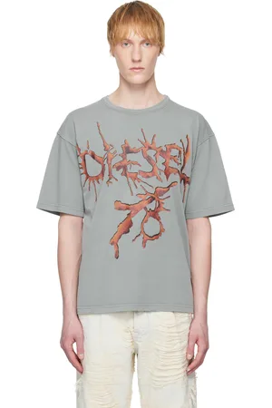 Diesel T-shirt droit R28 gris