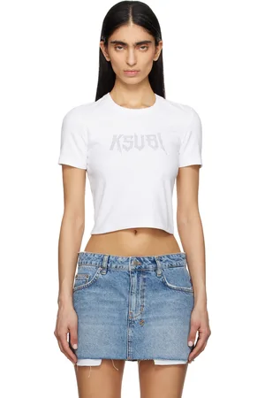 KSUBI Micro t-shirt à manches courtes blanc à logo Kingdom