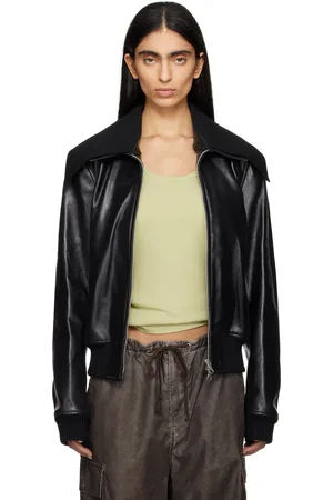 OUR LEGACY Blouson aviateur Pharos noir en cuir