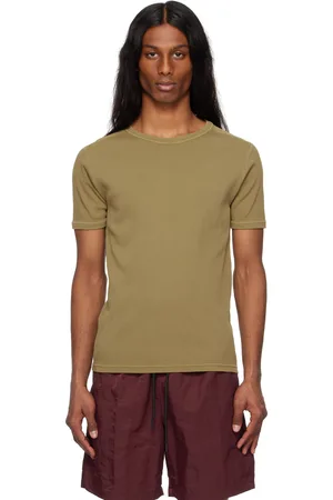 Sunflower T-shirt kaki en jersey côtelé