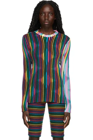 Andrej Gronau T-shirt multicolore en laine exclusif à SSENSE